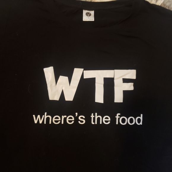 Wtf wheres the food black tshirt XL - Picture 3 of 4